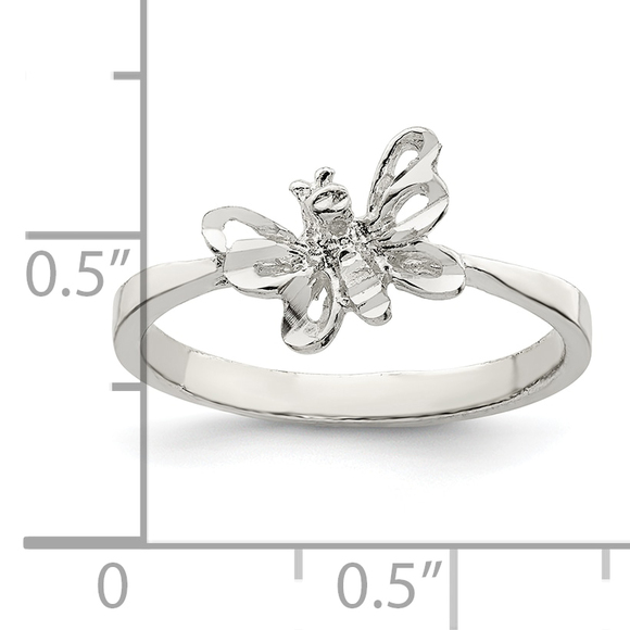 Sterling Silver Butterfly Ring - Picture 4 of 4